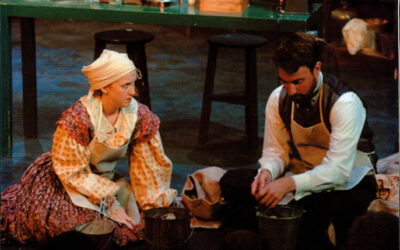 Marie Curie in Pierre and Marie by Ron Clark at Bus Barn Theatre Company